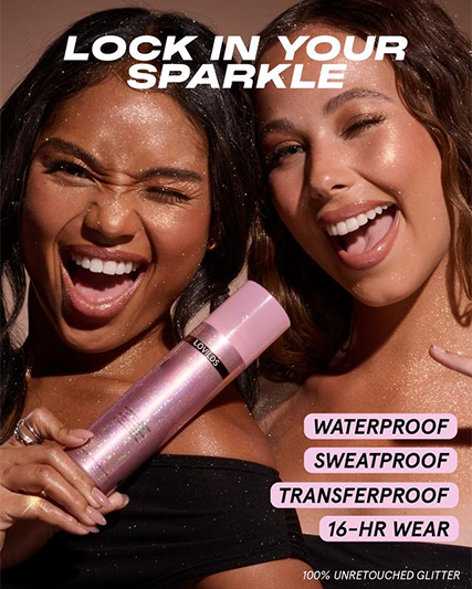 LOVILDS Waterproof Glitter Setting Spray Transfer Resistant LOVILDS Waterproof Glitter Setting Spray Transfer Resistant